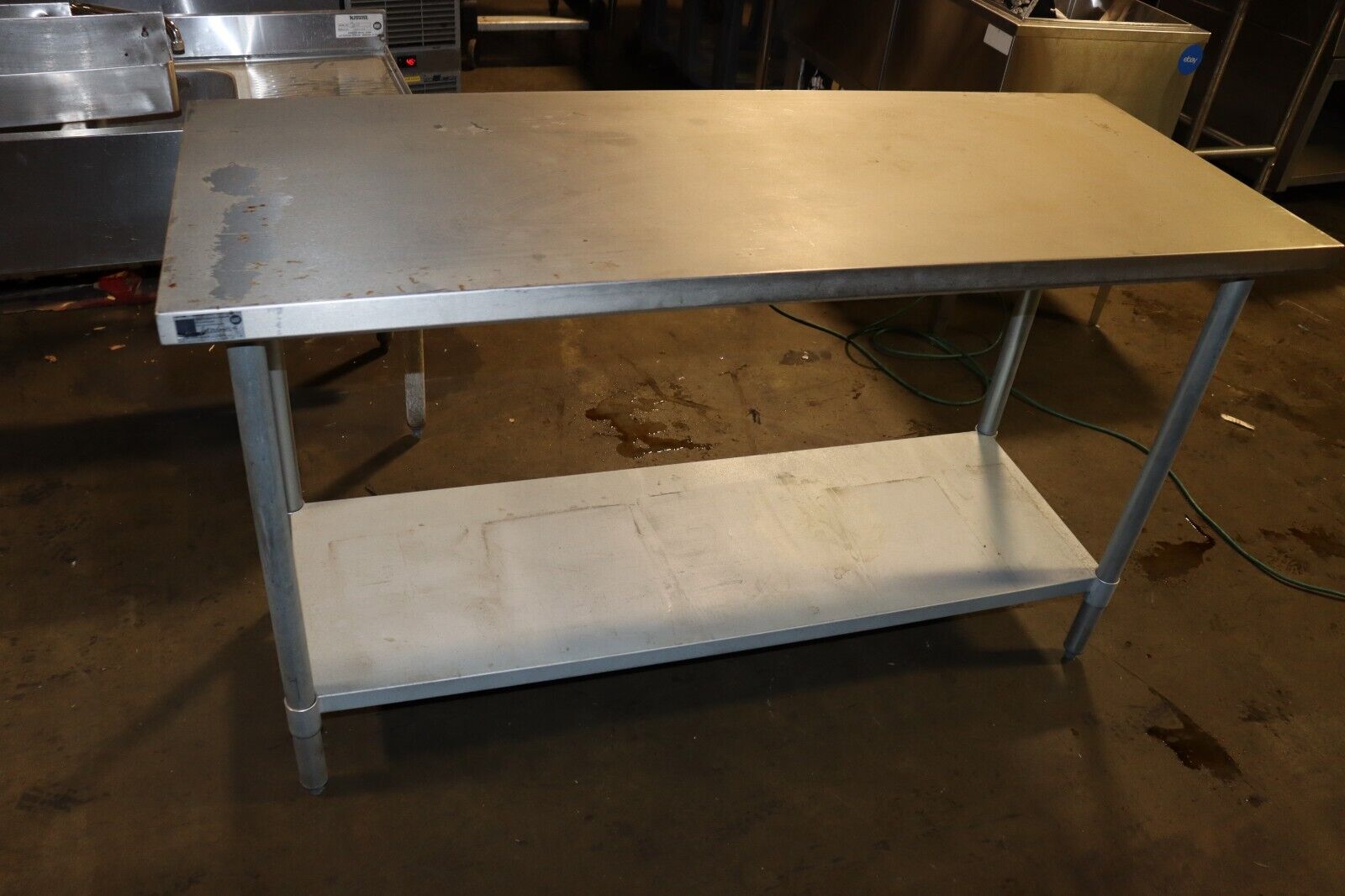 Elkay Food Service 60" X 24" Deluxe 18 Gauge All Stainless Steel Work Table