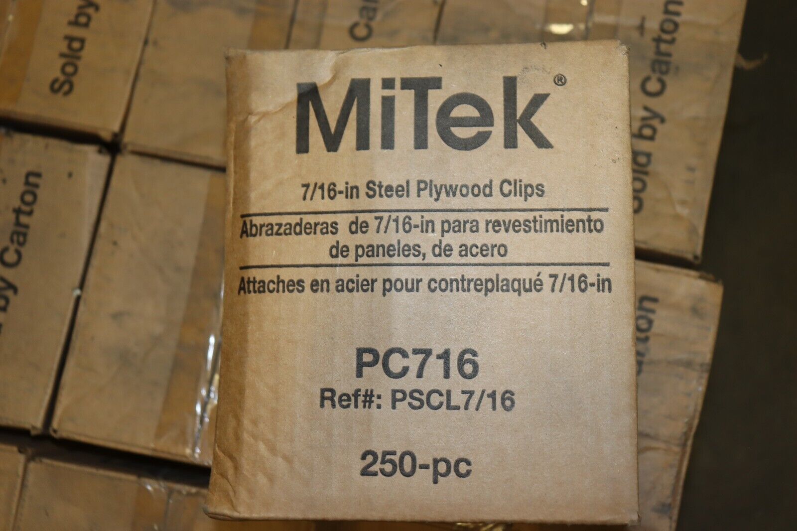 BOX OF 250 - MiTek PC716 Steel Plywood Clips 7/16"