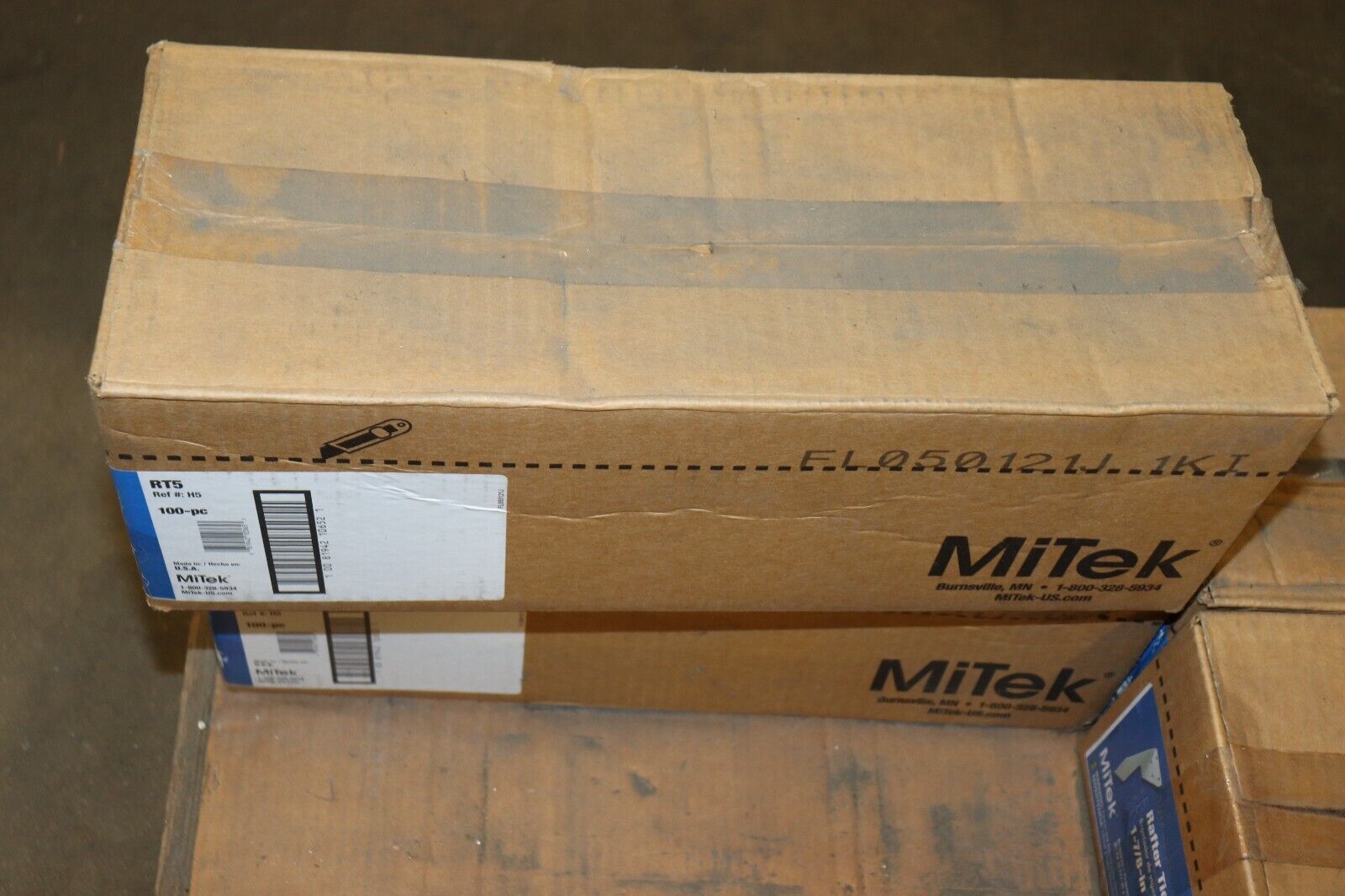 BOX OF 100 - MiTek RT5 Rafter Tie 1-7/8" x 5-1/4" NEW