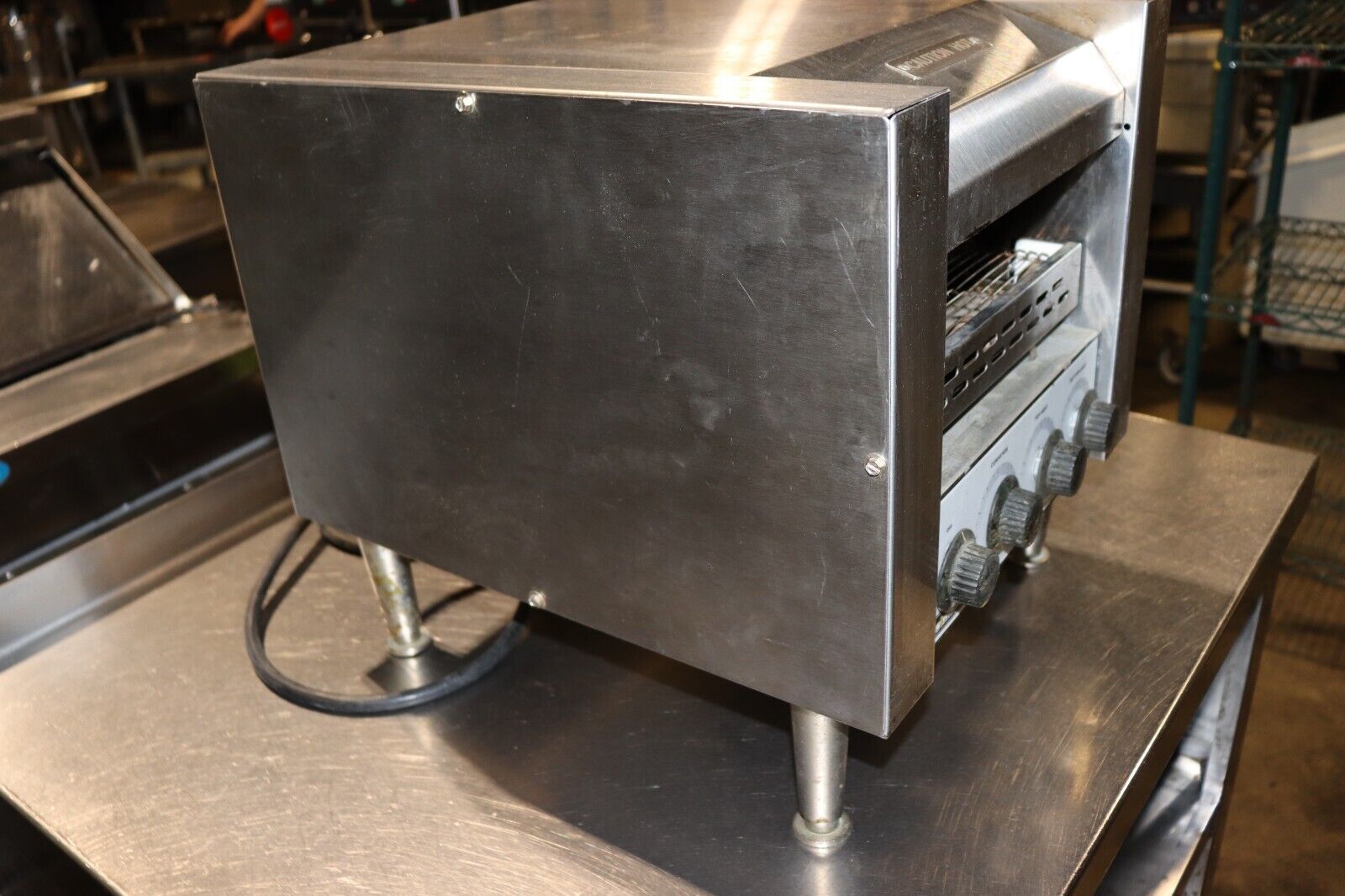 COMMERCIAL TOASTER HORIZONTAL CONVEYOR TOASTER  MODEL- TC17D WORKING