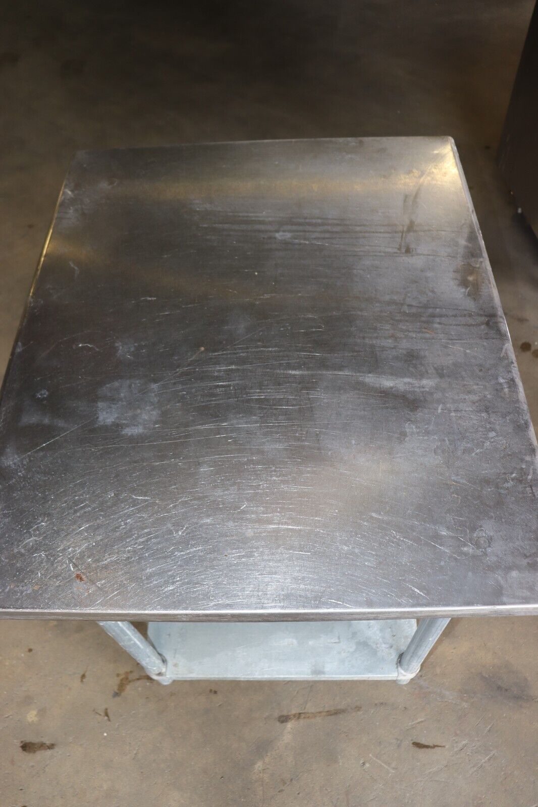 Advance Tabco 36" x 30" S/s 16 Gauge Work Table with Galvanized Undershelf, Used