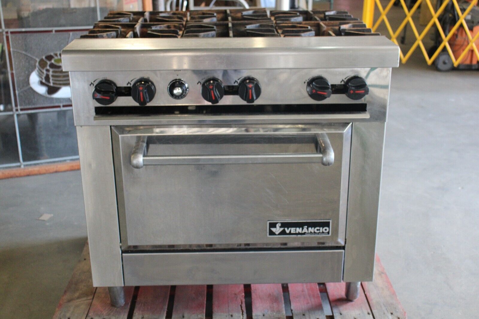 6 BURNER 36 INCH Restaurant Range Venancio USA R36ST-36B Gas 36"