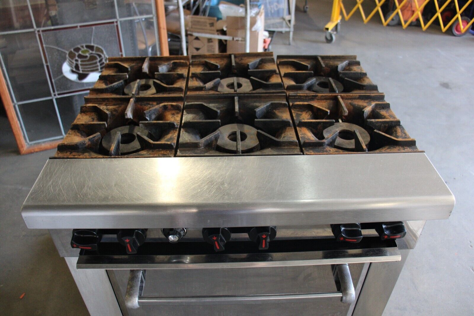 6 BURNER 36 INCH Restaurant Range Venancio USA R36ST-36B Gas 36"