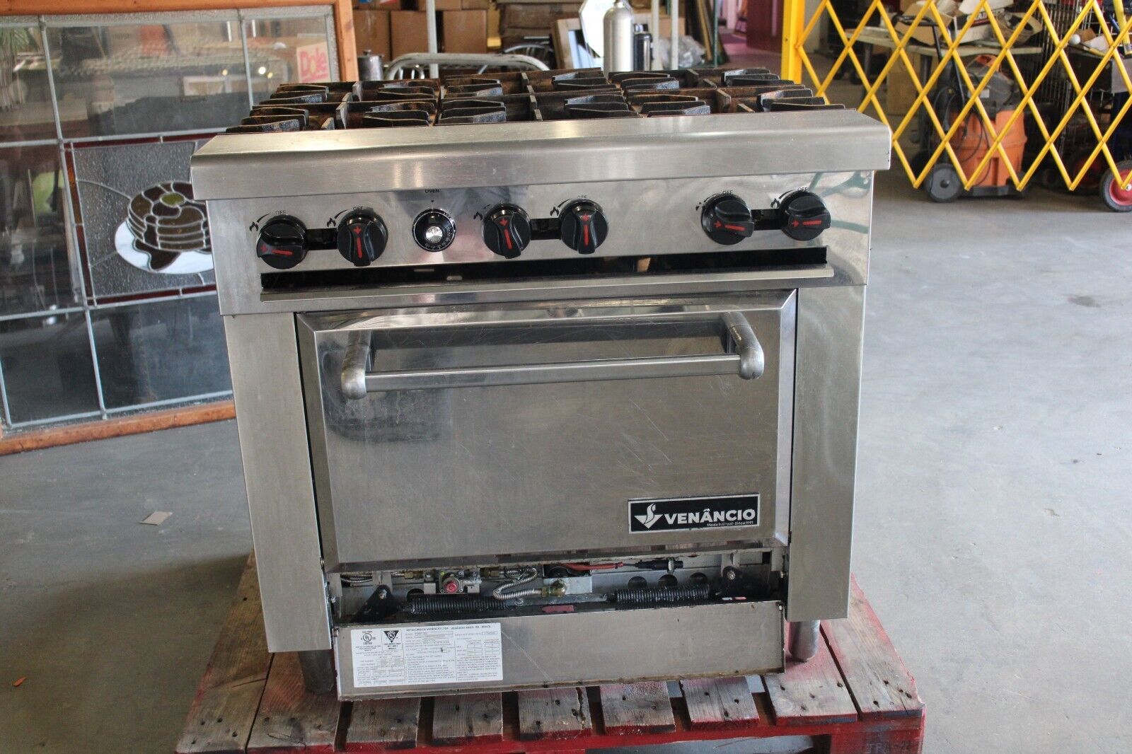 6 BURNER 36 INCH Restaurant Range Venancio USA R36ST-36B Gas 36"