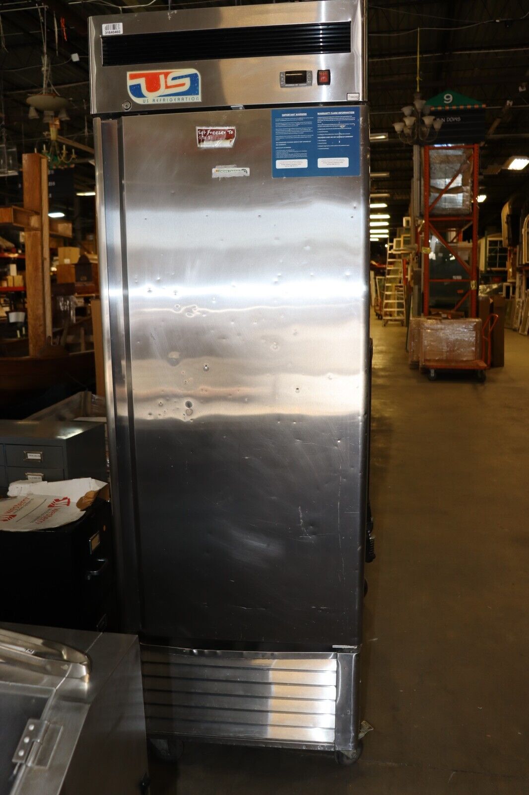 US REFRIDGERATION FREEZER COMMERCIAL SINGLE DOOR REACH INUSBV-24F