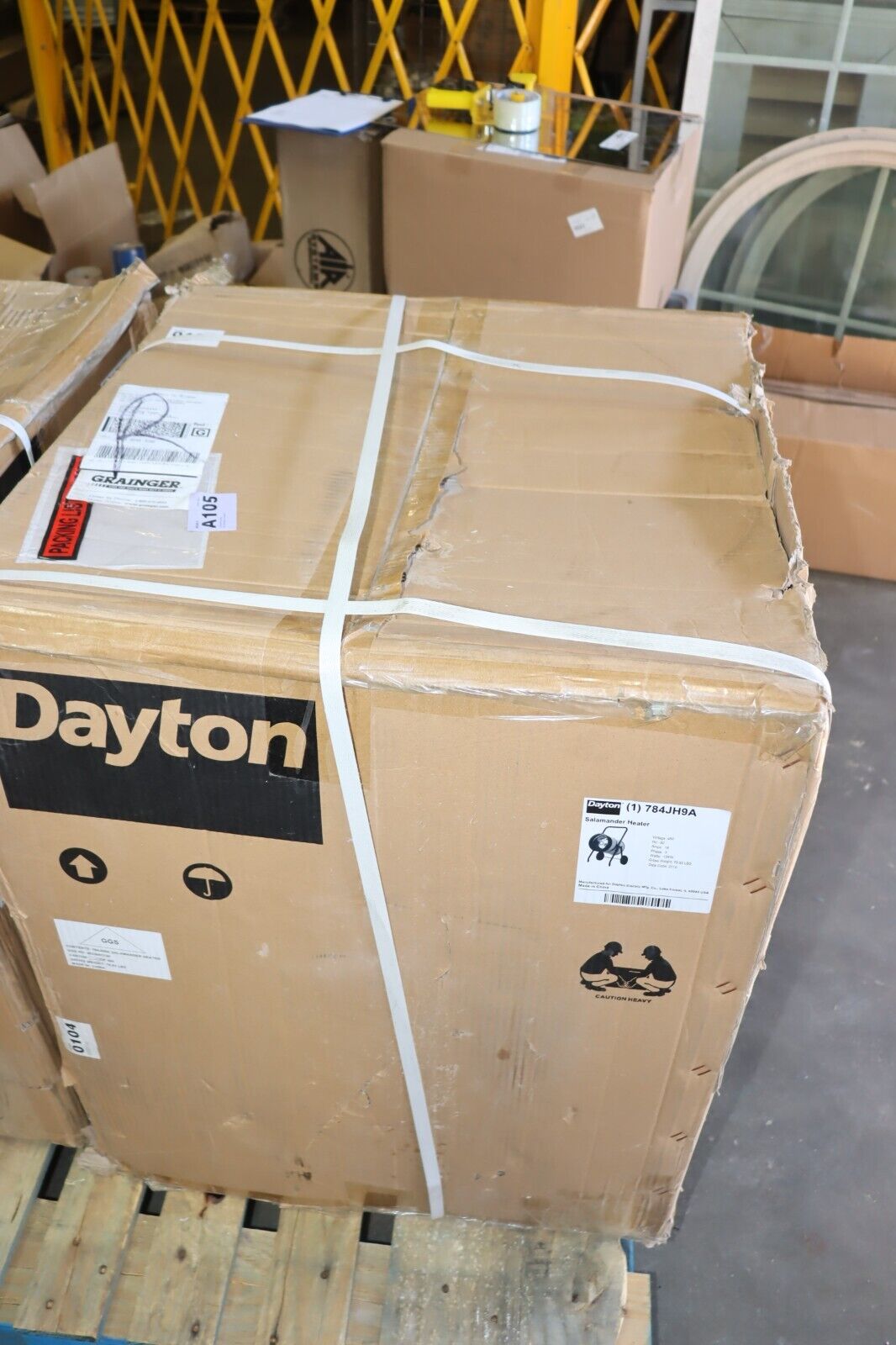 DAYTON Portable Heater: 15kW Watt Output, 784JH9A