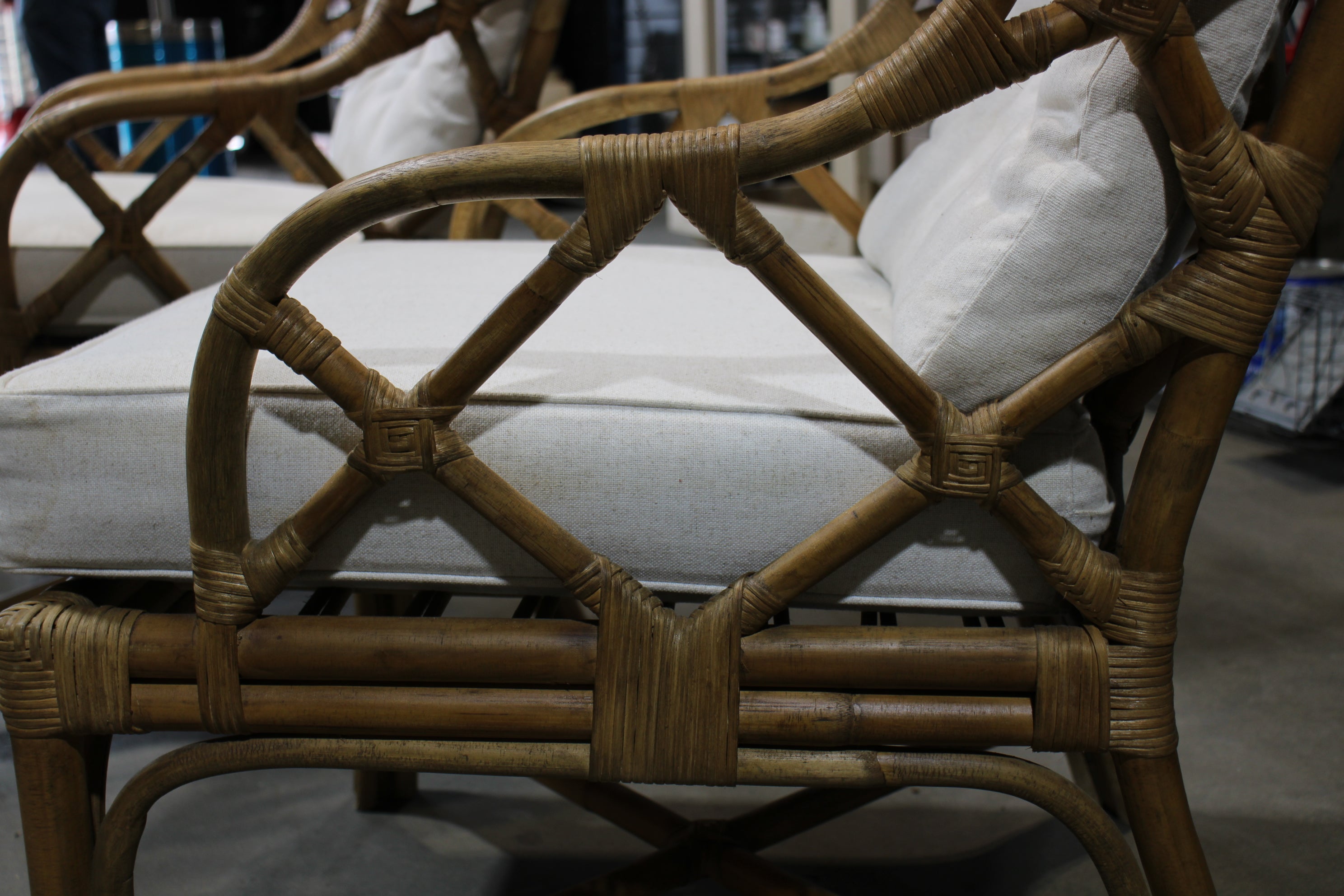 Wonderful Pair of Gabby Watson Natural Rattan Chairs