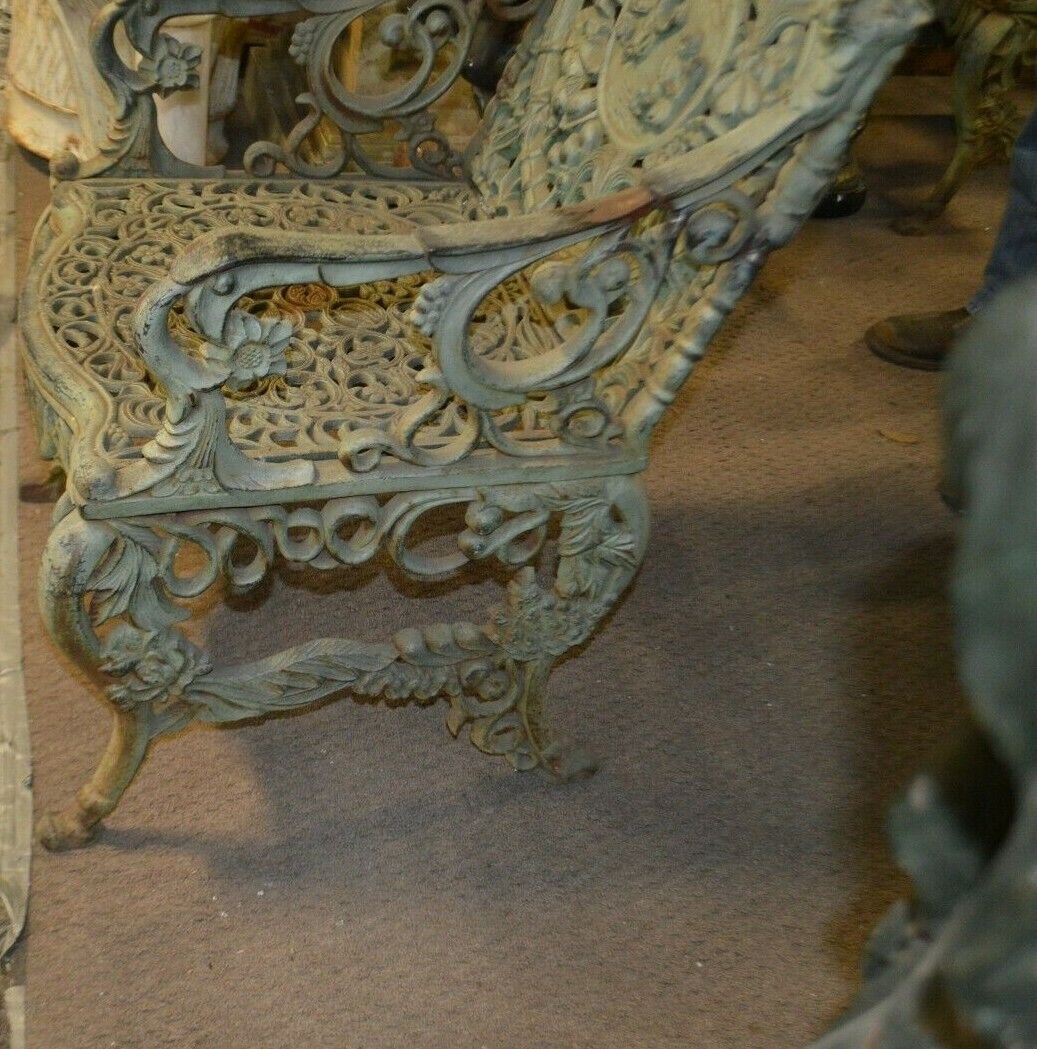 Set of 4 Chairs FOUR SEASONS Cast Iron BY NORTHAMPTON, W. ROBERTS, THE LION FOUNDRY