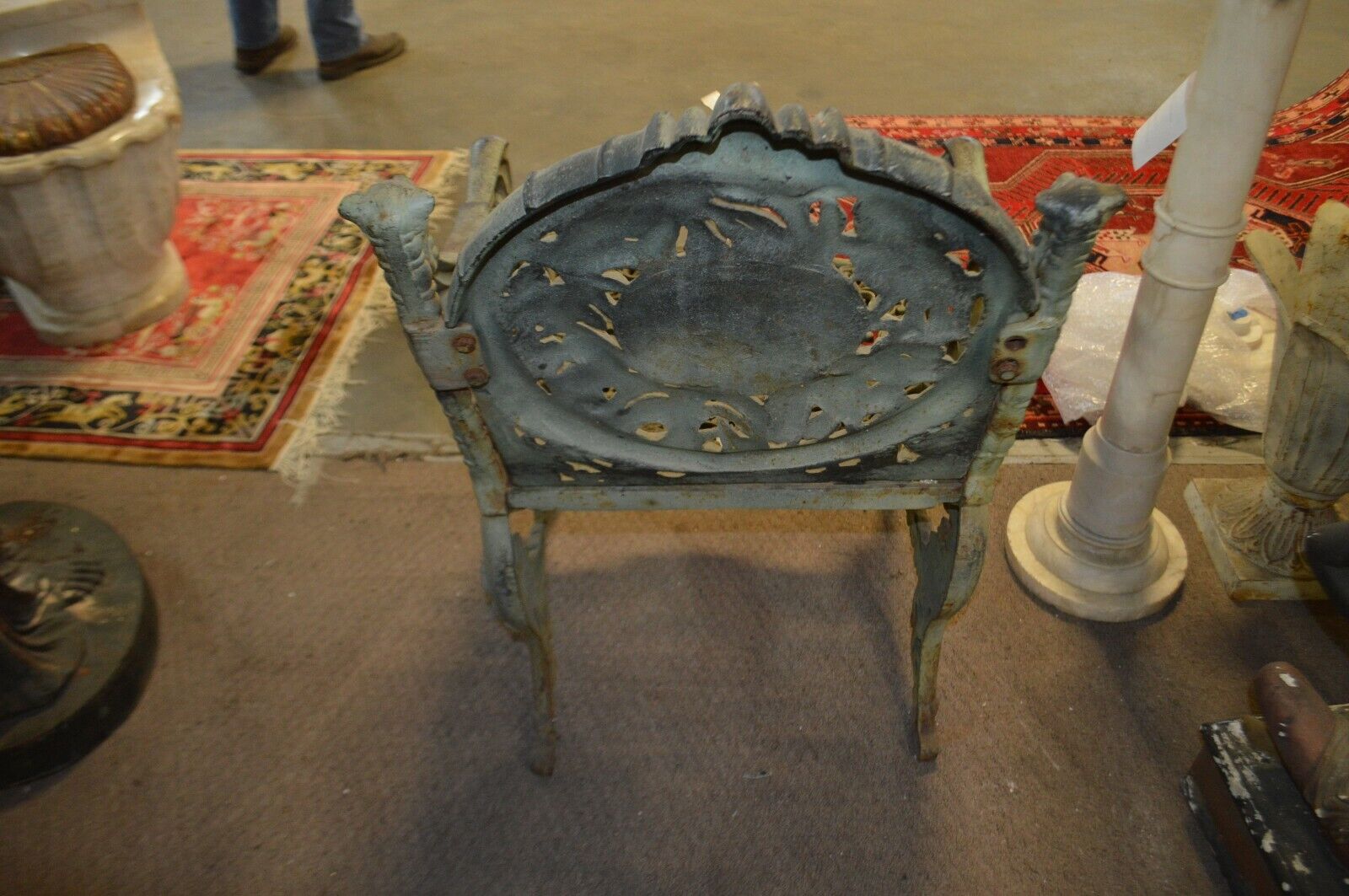 Set of 4 Chairs FOUR SEASONS Cast Iron BY NORTHAMPTON, W. ROBERTS, THE LION FOUNDRY