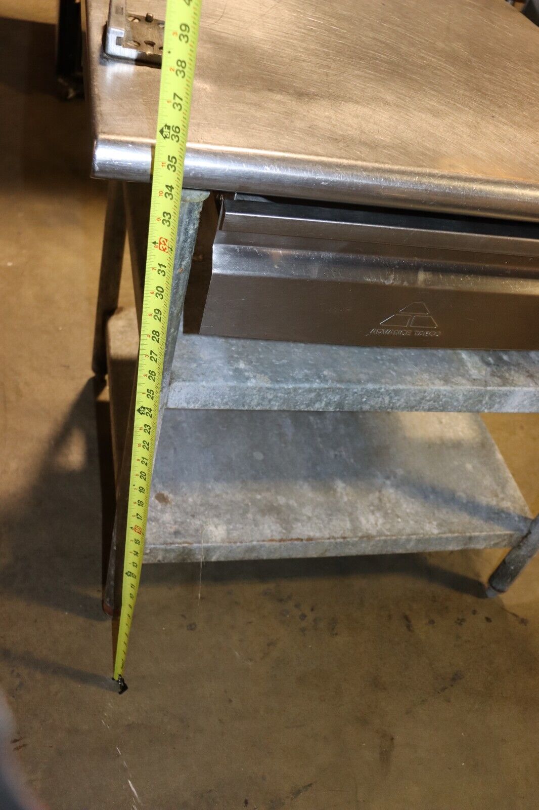 Stainless Steel Prep Table Corner with Drawer and Under Shelf 36" x 30"