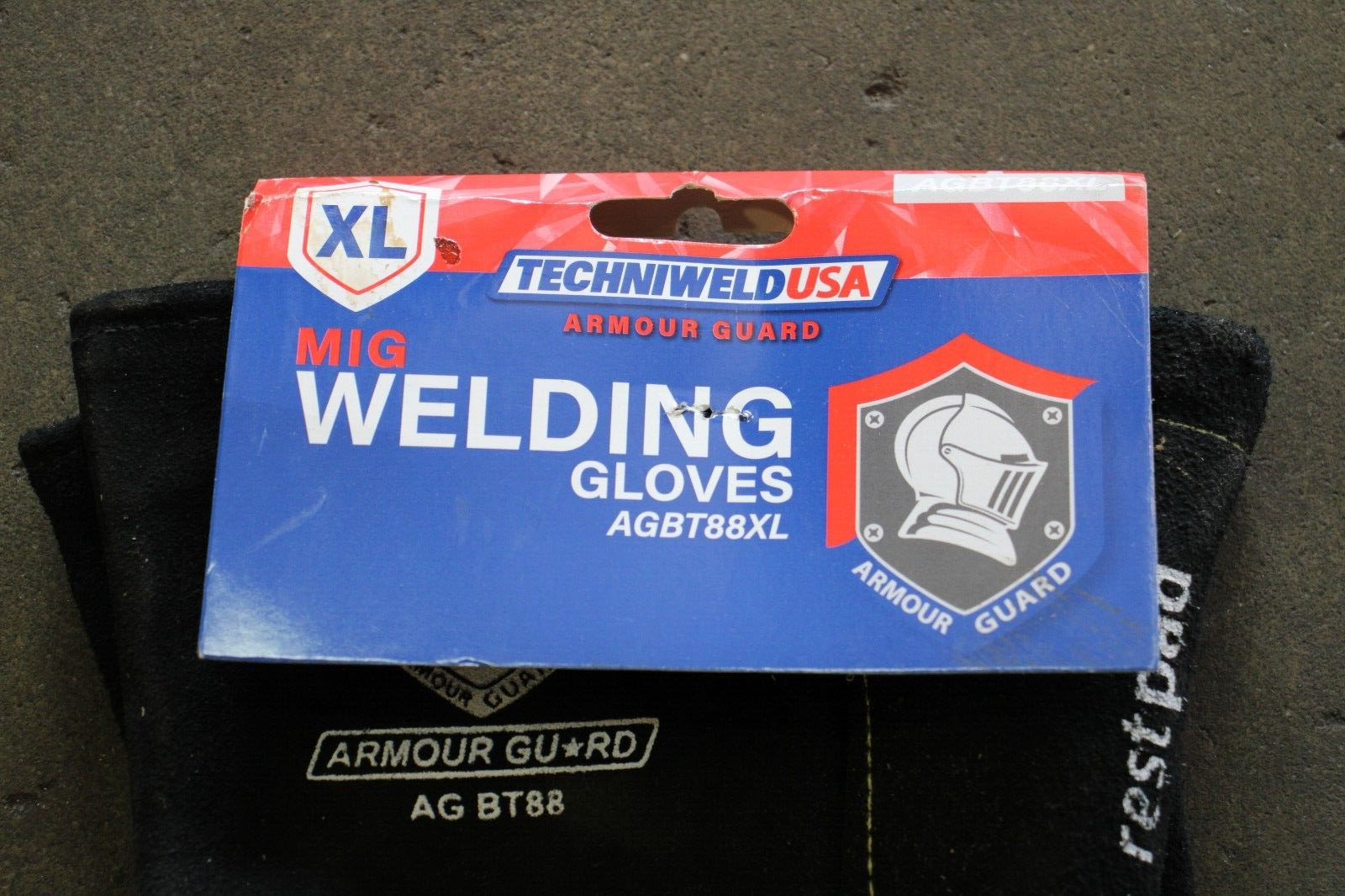 TECHNIWELD USA AMOUR GUARD MIG WELDING GLOVES SIZE XL AGBT88XL